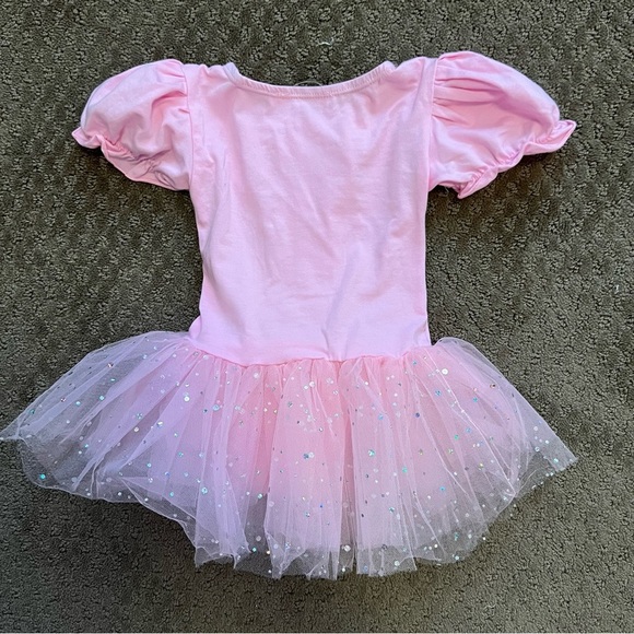 Danskin Pink Ballet Dance Costume with Tulle Skirt - Picture 3 of 3